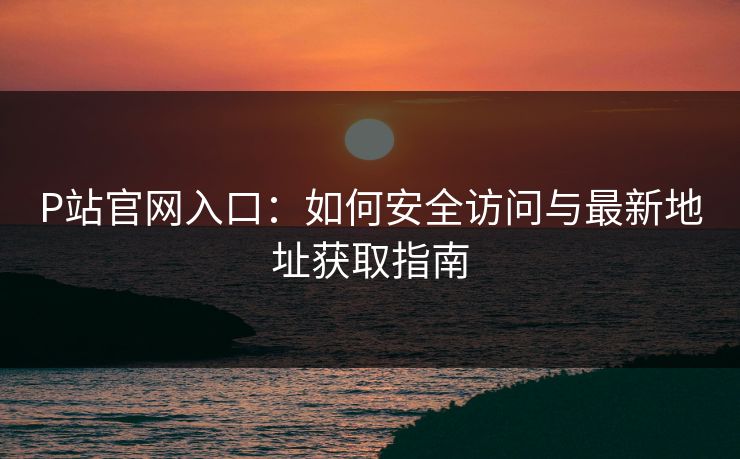 P站官网入口：如何安全访问与最新地址获取指南  第1张